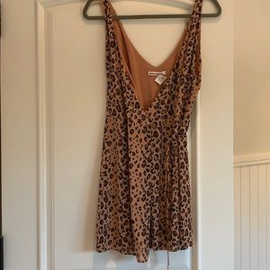 Reformation cheetah print dress